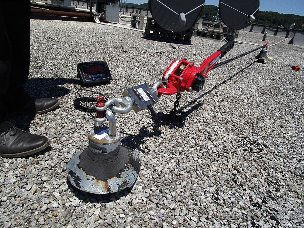 Installation, testing and certifying of anchor bolts